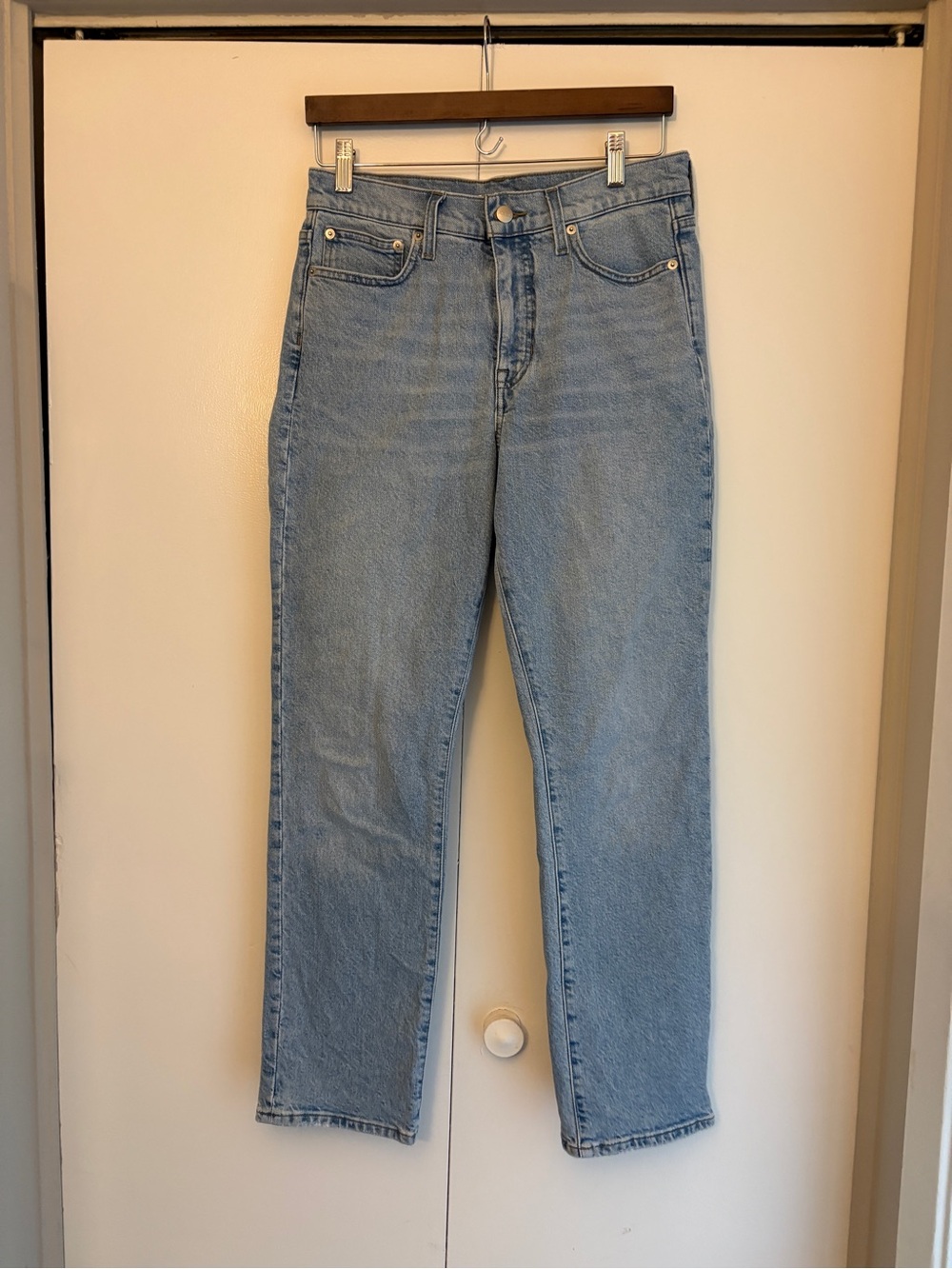 J. Crew 96 Light Wash Straight-Leg Jeans